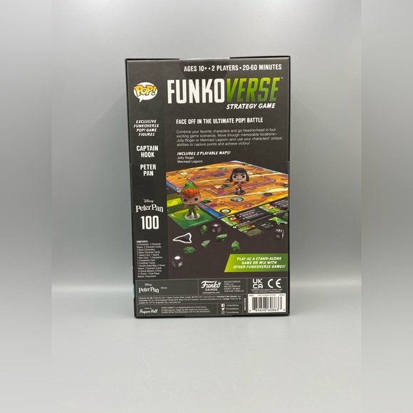 Pop FunkoVerse Disneys Peter Pan Strategy Game Captain Hook Funko Games Gifts - Picture 2 of 6